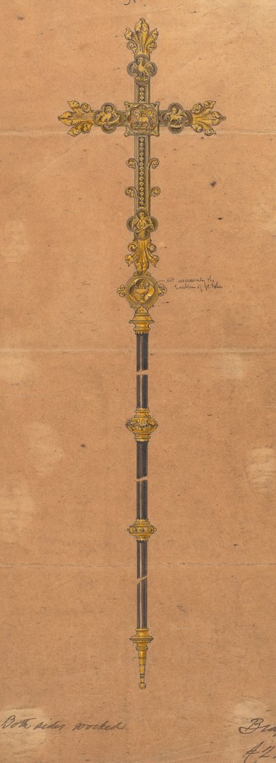 Entwürfe ausgeführt für Jones und Willis, Metall- und Holzarbeiter und Kirchenmöbelhersteller aus Birmingham und London von George Edmund Street
