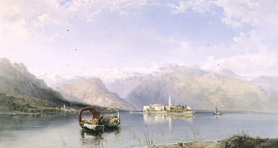 Isola Pescatori von Isola Bella am Lago Maggiore von George Edwards Hering