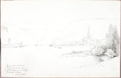Rhein unterhalb von St. Goar von George Elbert Burr