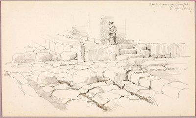 Straßenkreuzung, Pompeji von George Elbert Burr