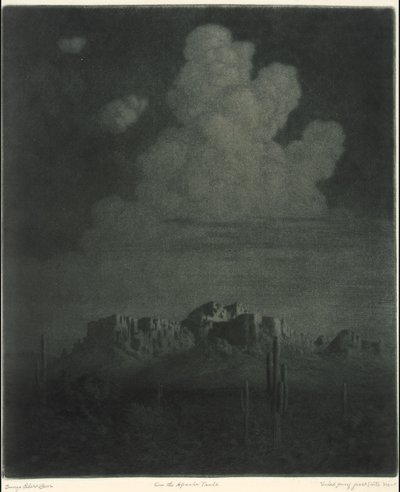 Aberglaubensberg, Apache Trail, Arizona, Rechts [Nr. 2] von George Elbert Burr