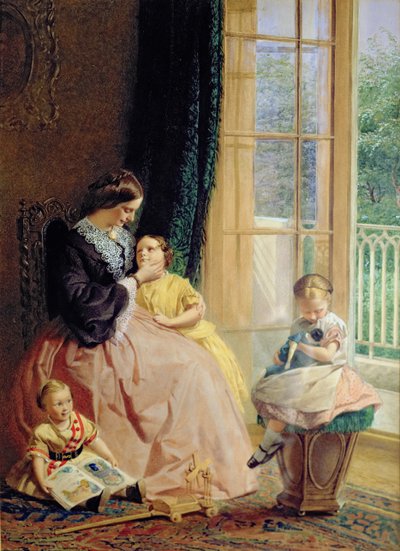 Frau Hicks, Mary, Rosa und Elgar von George Elgar Hicks