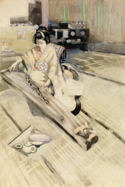 Die Koto-Spielerin, Tokio von George F. Henry
