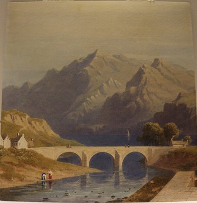Blick von Fort Augustus, Kaledonischer Kanal, ca. 1830 (Aquarell auf Papier) von George Fennel Robson