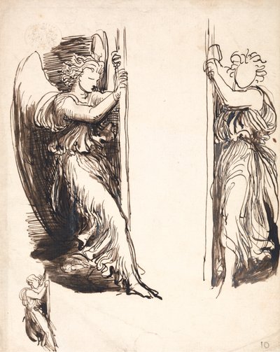 Studien für die Engel im Gericht des Todes von George Frederic Watts