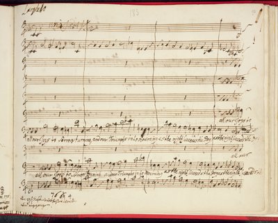 Originalpartitur für Händels letztes Oratorium, Jephtha von George Frederick Handel