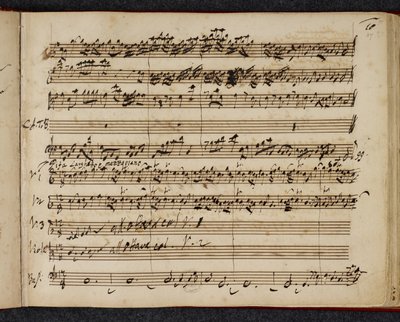 R.M.20.f.2 f.37r, Messias Autograph-Partitur, zeigt 