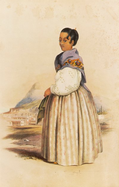 Nazea, Frau von Karel, einem angesehenen malaiischen Priester in Kapstadt von George French Angas