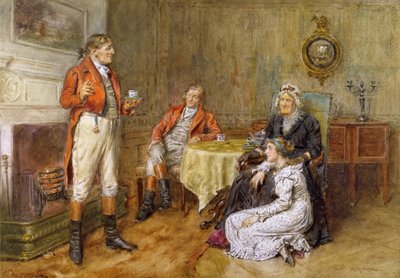 Ein Jäger erzählt eine Geschichte von George Goodwin Kilburne