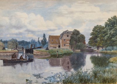 Hemingford Mill, an der Ouse, Huntingdonshire von George Gordon Fraser