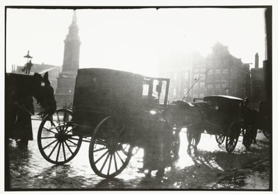 Kutschen auf dem Dam in Amsterdam von George Hendrik Breitner