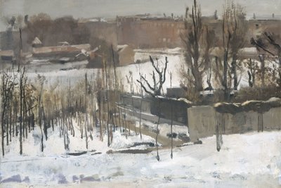 Ansicht des Oosterparks in Amsterdam im Schnee, 1892 von George Hendrik Breitner