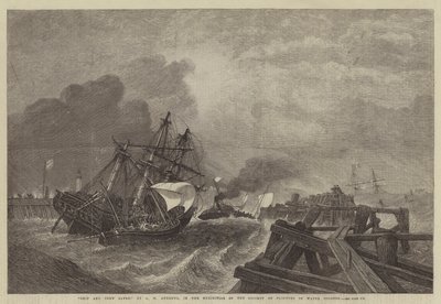 Schiff und Besatzung gerettet, in der Ausstellung der Gesellschaft der Aquarellmaler von George Henry Andrews