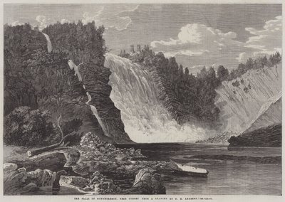 Die Wasserfälle von Montmorency, in der Nähe von Quebec von George Henry Andrews