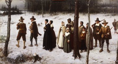 Pilger gehen zur Kirche, 1867 von George Henry Boughton