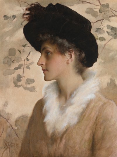 Porträt einer Dame, 1888 von George Henry Boughton