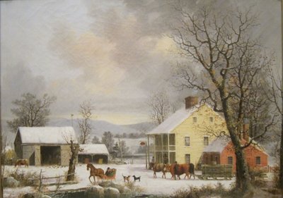 Winter auf dem Land von George Henry Durrie