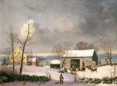 Winter auf dem Land von George Henry Durrie