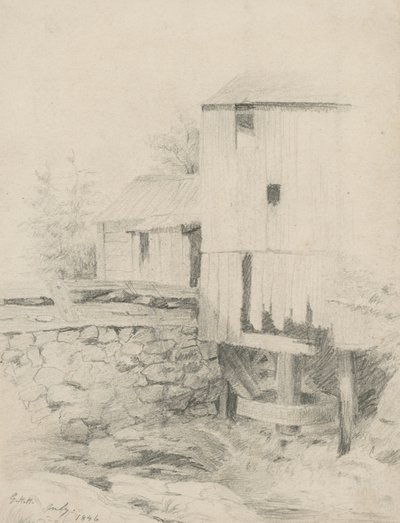 Die alte Mühle, 1846 von George Henry Hall