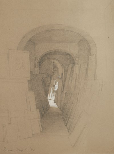 Unbetitelt - Künstleratelier, Rom, 1886 von George Henry Hall