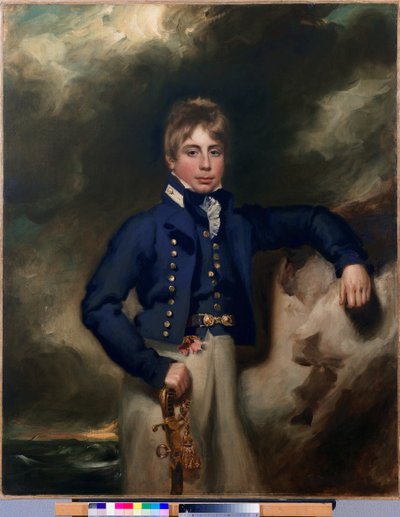 Dreiviertelporträt von John Windham Dalling RN als Seekadett von George Henry Harlow