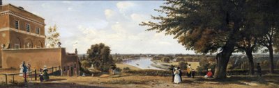 Blick vom Richmond Hill mit Wick links, 1837 von George Hilditch