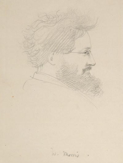 Porträt von William Morris, ca. 1875 von George Howard