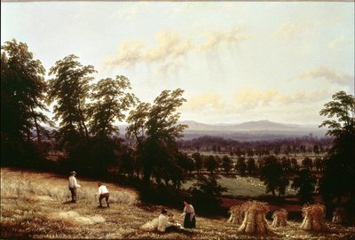 Heuhaufen an einem Fluss, in der Nähe von Harford, Warwickshire, 1872 von George II Turner