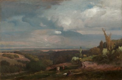Annähernder Sturm von den Albaner Bergen von George Inness