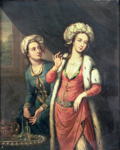 Porträt einer Dame, vermutlich Lady Mary Wortley Montagu von George Knapton
