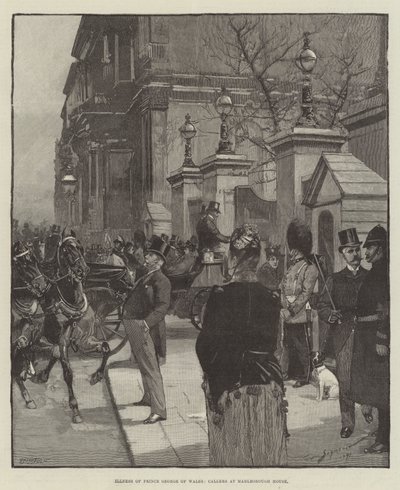 Krankheit von Prinz George von Wales, Besucher im Marlborough House von George L. Seymour