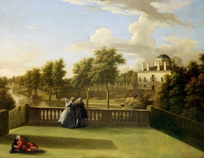 Blick von der Kaskadenterrasse, Chiswick von George Lambert