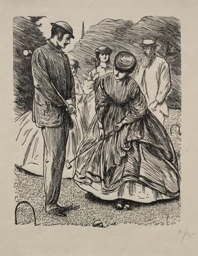 Wie man das Spiel nicht spielt, 1865 von George Louis Palmella Busson Du Maurier