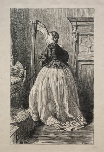 O Sing Again that Simple Song, 1862 von George Louis Palmella Busson Du Maurier
