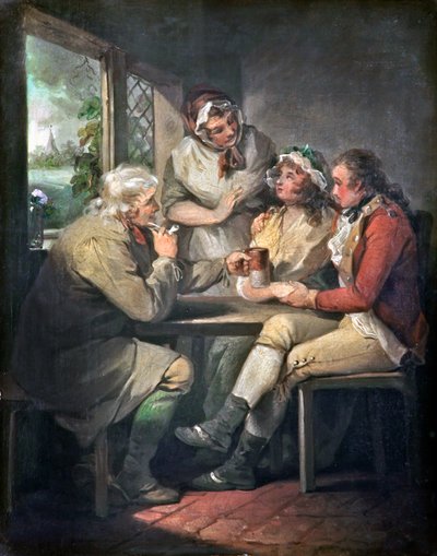 Die Rückkehr des Soldaten, um 1790 von George Morland