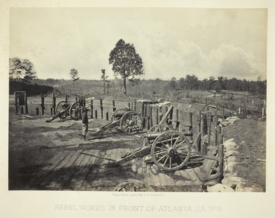 Rebellenwerke vor Atlanta, GA, Nr. 2 von George N. Barnard