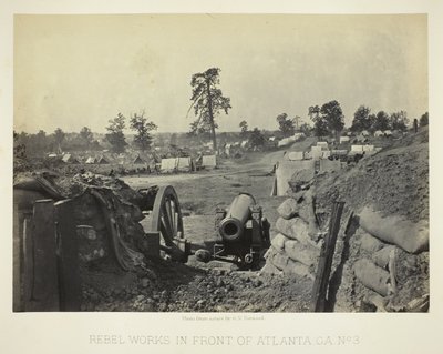 Rebellenwerke vor Atlanta, GA, Nr. 3 von George N. Barnard
