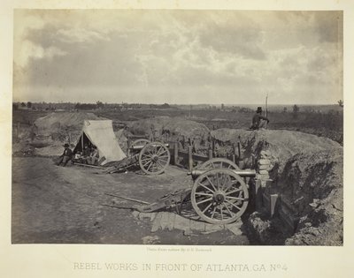 Rebellenwerke vor Atlanta, GA, Nr. 4 von George N. Barnard