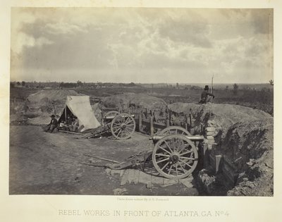 Rebellenwerke vor Atlanta, GA, Nr. 4 von George N. Barnard