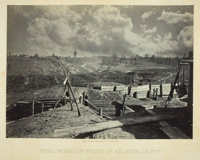Rebellenwerke vor Atlanta, GA, Nr. 5 von George N. Barnard
