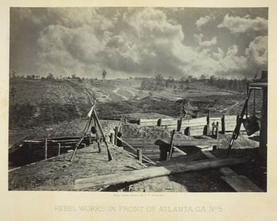 Rebellenwerke vor Atlanta, GA, Nr. 5 von George N. Barnard
