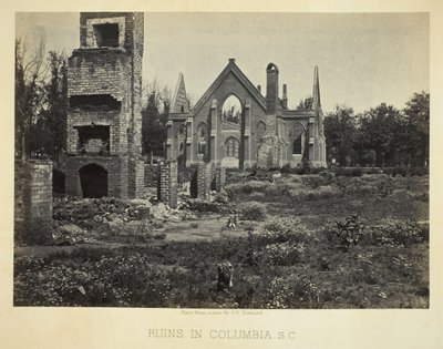 Ruinen in Columbia, S.C., 1865 von George N. Barnard