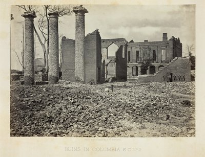 Ruinen in Columbia, S.C., Nr. 2, 1865 von George N. Barnard