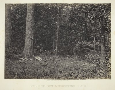 Szene vom Tod von General McPherson von George N. Barnard