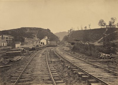 Der Allatoona-Pass, Blick nach Norden, Georgia von George N. Barnard