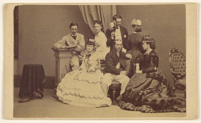 Porträt einer unbekannten Gruppe: vier Frauen und drei Männer von George P. Critcherson