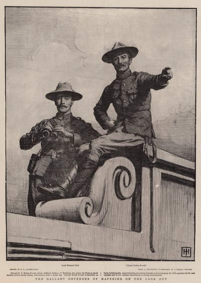 Der tapfere Verteidiger von Mafeking auf der Hut von George Percy Jacomb Hood