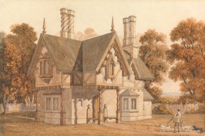 Entwurf für das Haus des Wildhüters von George Pyne