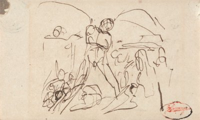 Figurenkomposition; möglicherweise Samson und Delilah von George Romney