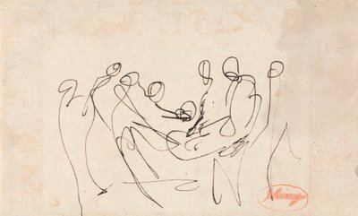 Figuren, die eine andere Figur tragen von George Romney